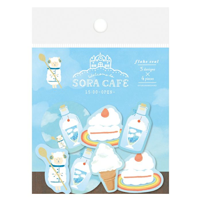 Sora Cafe - Afternoon Washi Flake Stickers