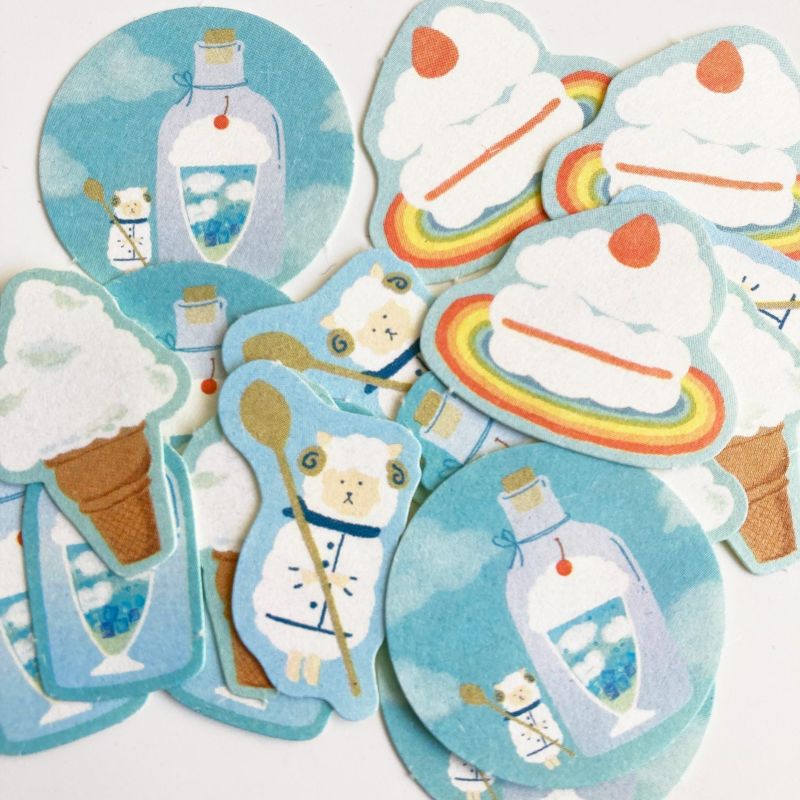 Sora Cafe - Afternoon Washi Flake Stickers