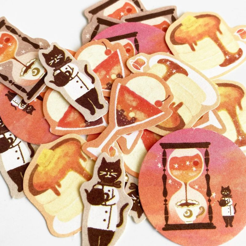 Sora Cafe - Sunset Washi Flake Stickers
