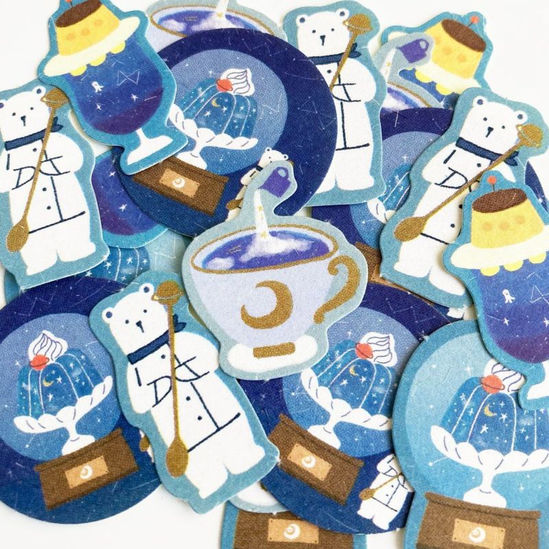 Sora Cafe - Night Washi Flake Stickers