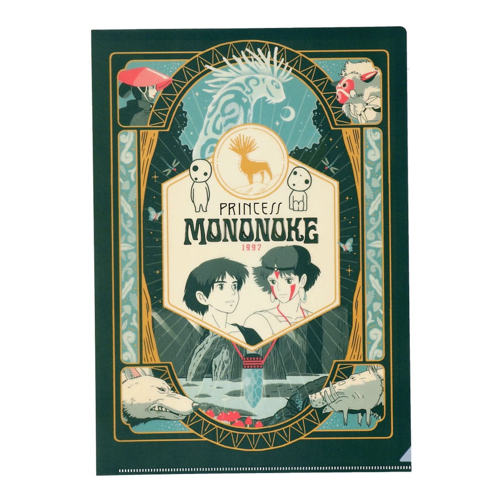 Ghibli - Princess Momonoke Retro Frame A4 File Folder