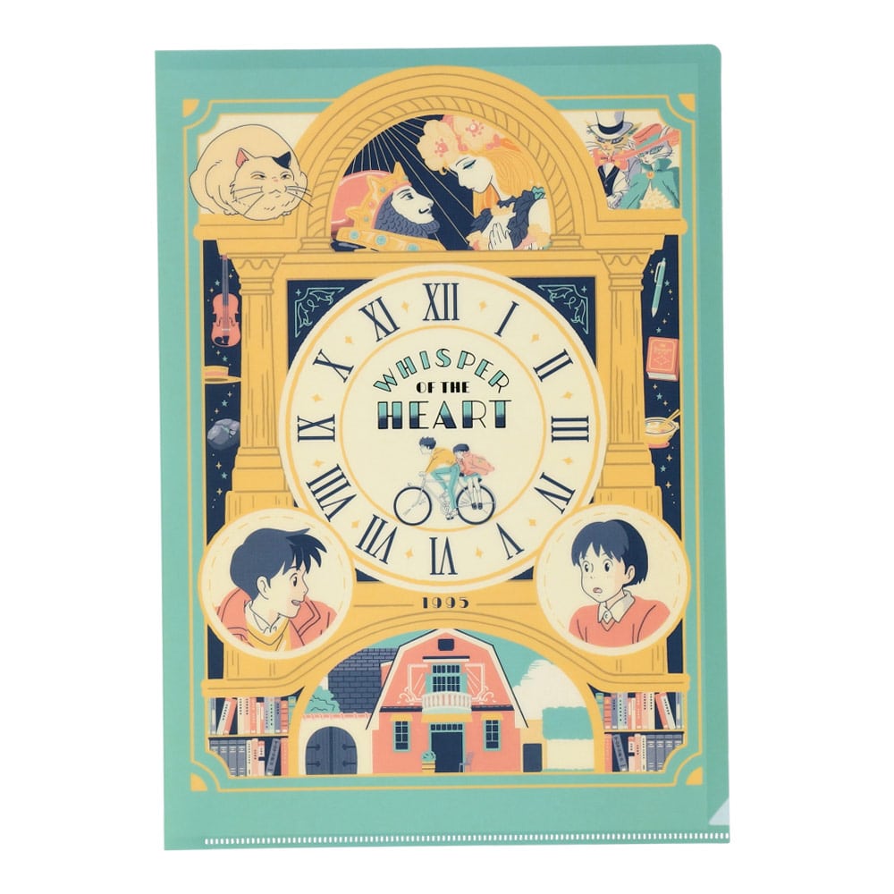 Ghibli - Whisper of the Heart Retro Frame A4 File Folder