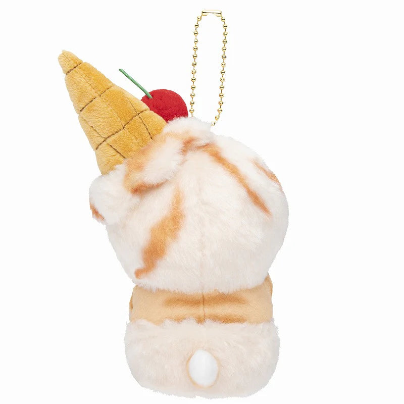 Mofusand - Caramel Ice Cream Keychain Plushie