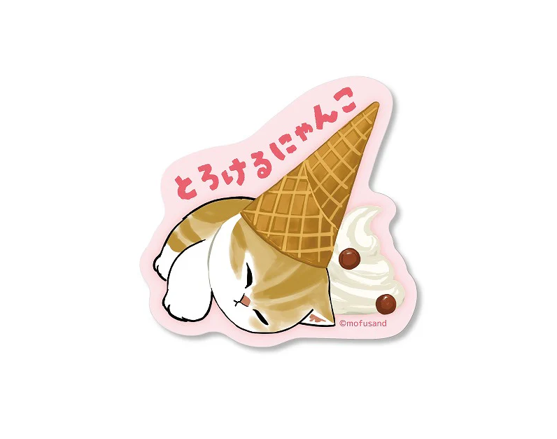 Mofusand - Ice Cream Smart Phone Sticker (F)
