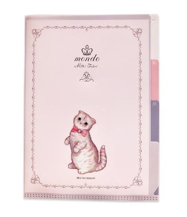 Miki Takei - Munchkin Cat A5 3 Pocket File Folder