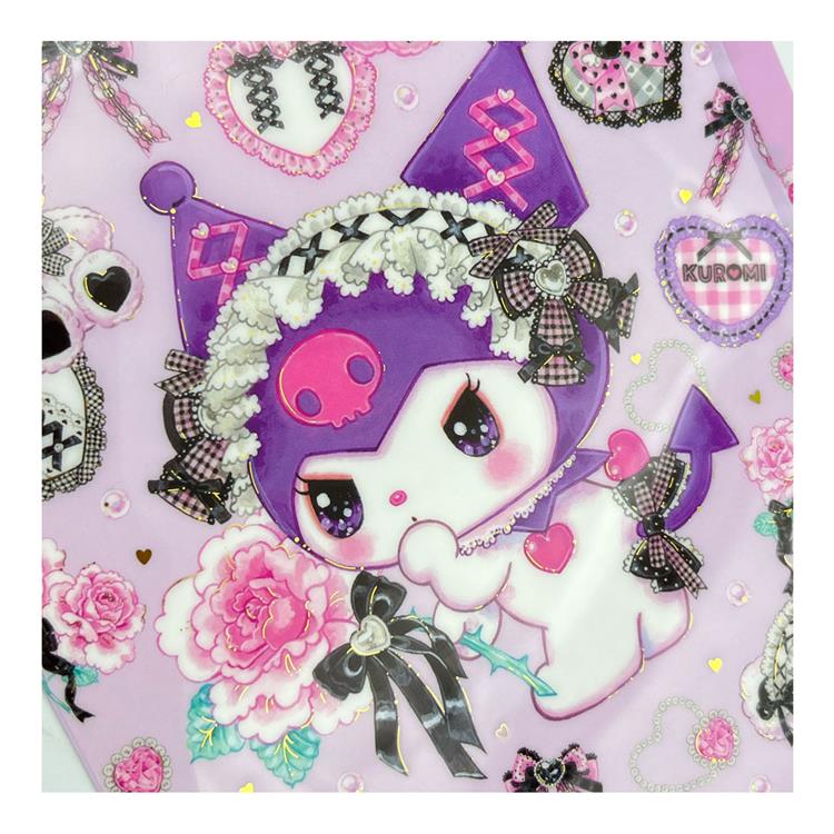 Sanrio x Amenomori Fumika - Kuromi A5 3 Pocket File Folder