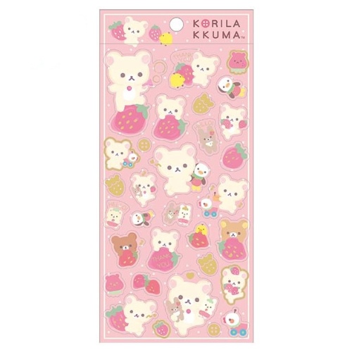 Rilakkuma - Strawberry Stickers (A)