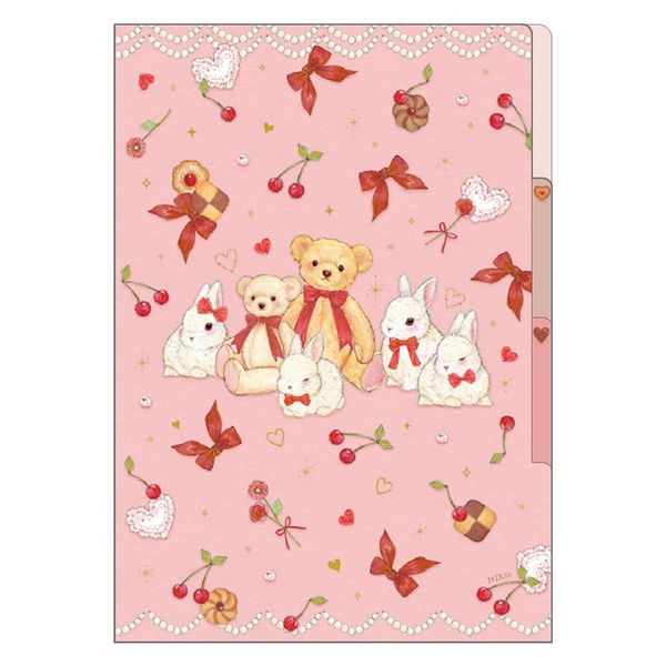 Miki Takei - Bunny and Teddy Bear 3 Pocket File Folder