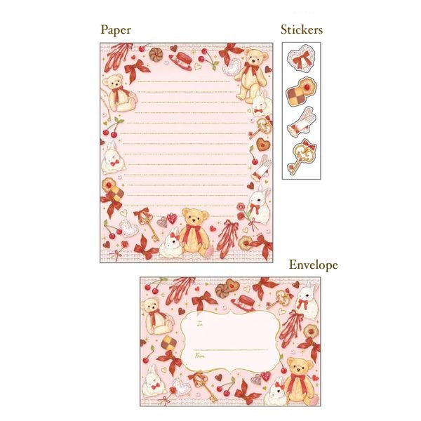 Miki Takei - Bunny and Teddy Bear Letter Set