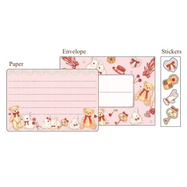 Miki Takei - Bunny and Teddy Bear Mini Letter Set