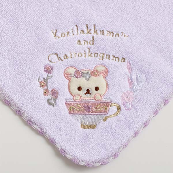 Rilakkuma - Flower Tea Time Tea Lavender Hand Towel