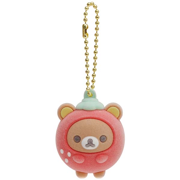 Rilakkuma - Strawberry Rilakkuma Mascot Keychain
