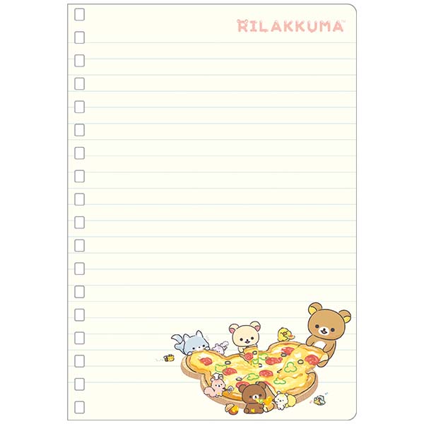Rilakkuma - Everyone is Full B6 Ring Notebook (A)