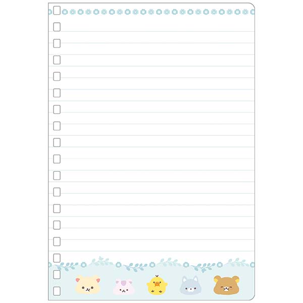 Rilakkuma - Everyone is Full B6 Ring Notebook (B)