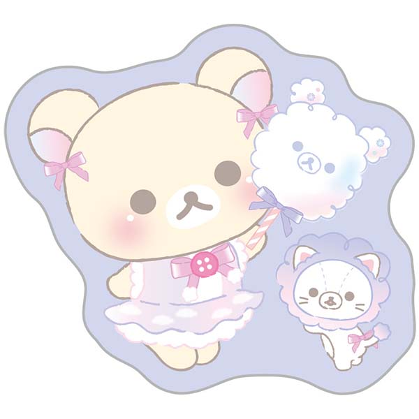 Rilakkuma - Curly Cotton Candy in the Sky Mini Card Set (B)