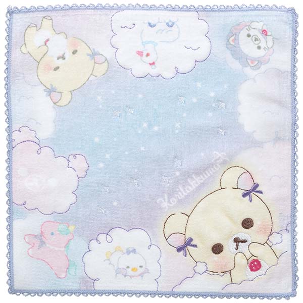 Rilakkuma - Curly Cotton Candy in the Sky Hand Towel (A)