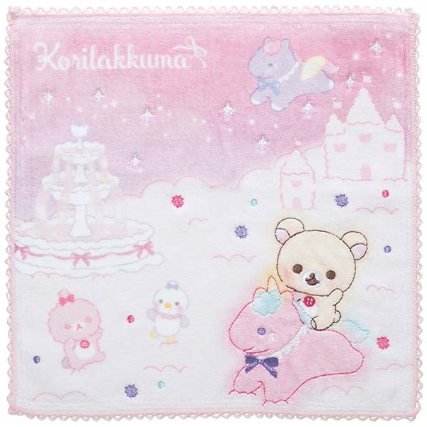 Rilakkuma - Curly Cotton Candy in the Sky Hand Towel (B)
