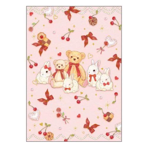 Miki Takei - Bunny and Teddy Bear B6 Notebook