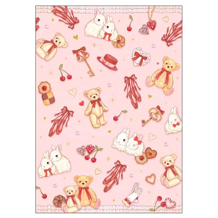 Miki Takei - Bunny and Teddy Bear A5 Notebook