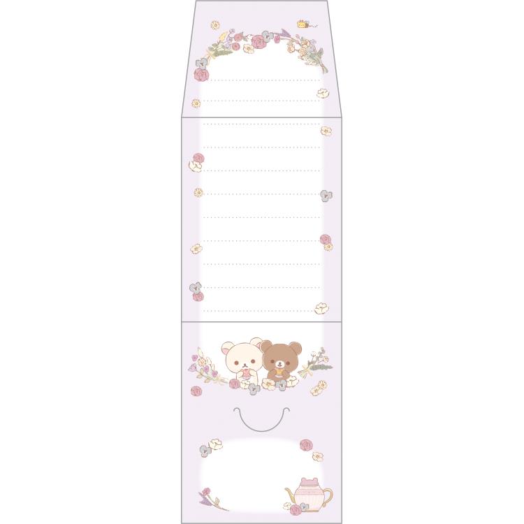 Rilakkuma - Flower Tea Time Tea Bag Memo