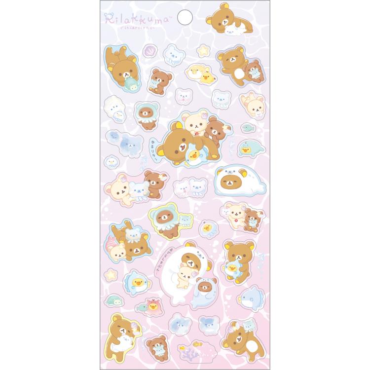 Rilakkuma - Relax Mood in the Ocean Sticker (B)