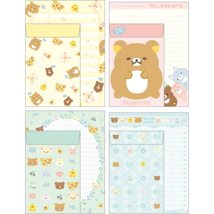Rilakkuma - Everyone is Full Letter Set (B)