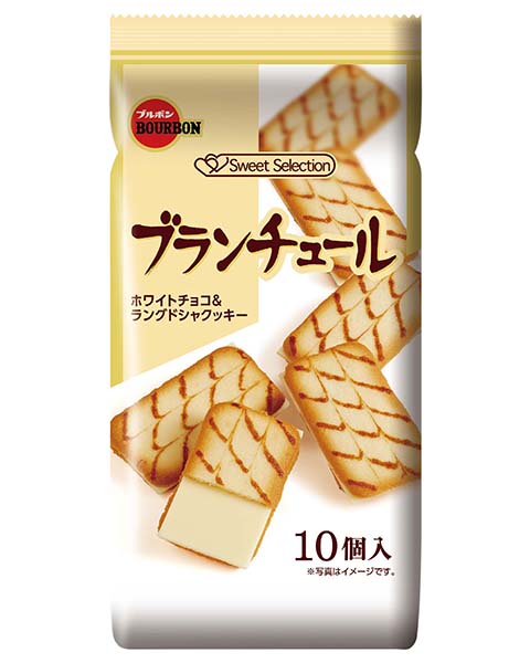 Bourbon - White Chocolate and Langues de Chat Cookie