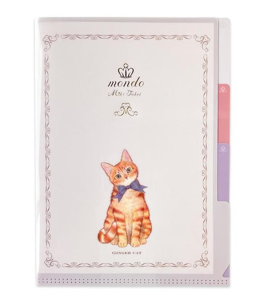 Miki Takei - Ginger Cat A5 3 Pocket File Folder