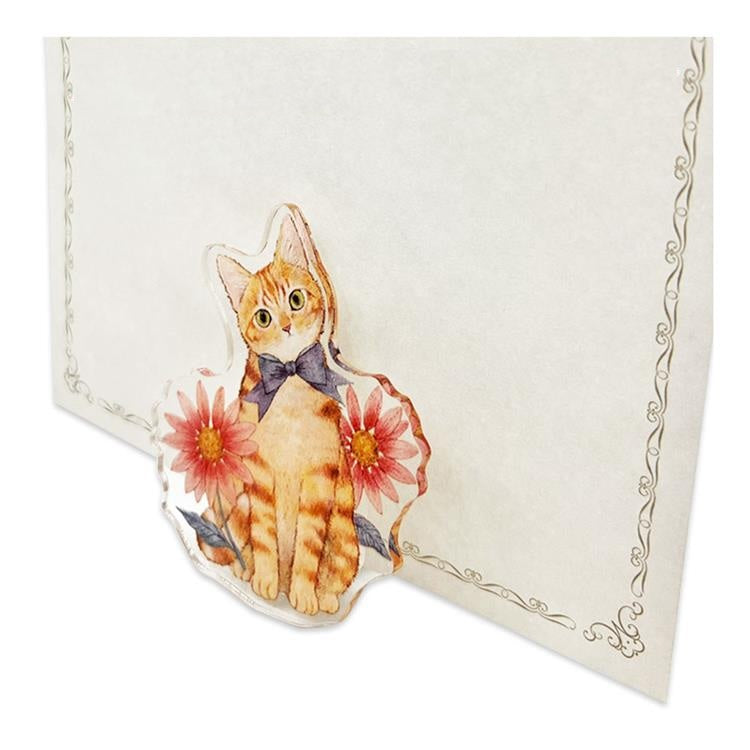Miki Takei - Ginger Cat Acrylic Clip