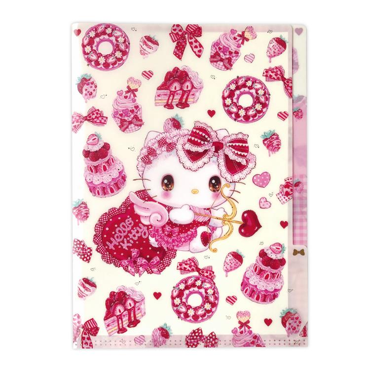 Sanrio x Amenomori Fumika - Hello Kitty A5 3 Pocket File Folder