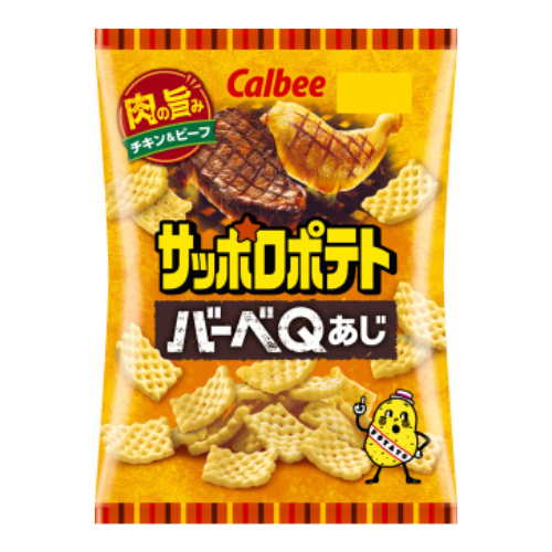 Calbee - Cross Tracks Potato Chips BBQ Flavour