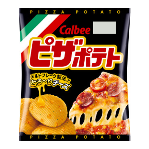 Calbee - Pizza Potato Chips with Cheese Bits