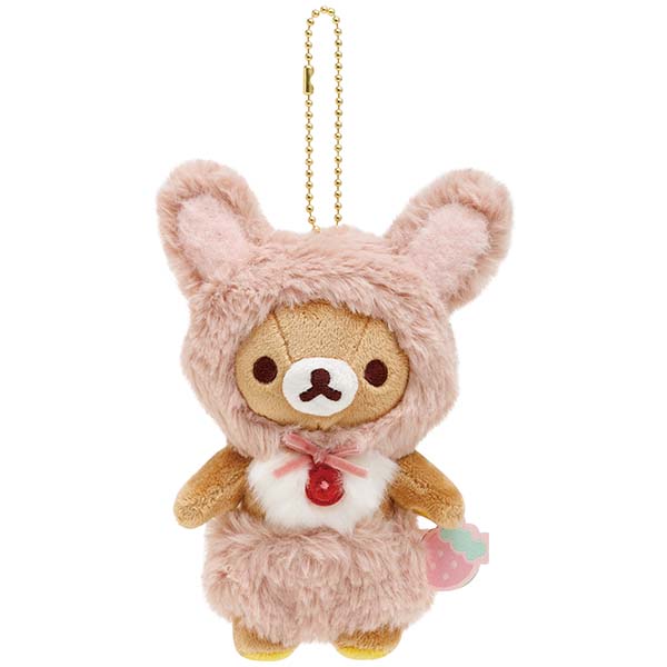 Rilakkuma - Strawberry Rilakkuma Keychain Plushie