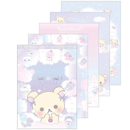 Rilakkuma - Curly Cotton Candy in the Sky Notepad (A)