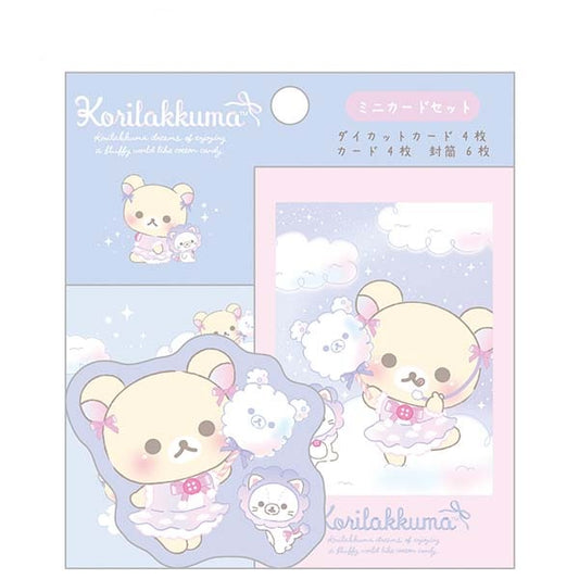 Rilakkuma - Curly Cotton Candy in the Sky Mini Card Set (B)