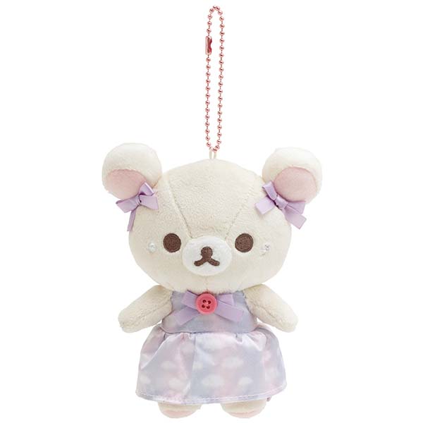 Rilakkuma - Curly Cotton Candy in the Sky Korilakkuma Keychain Plush