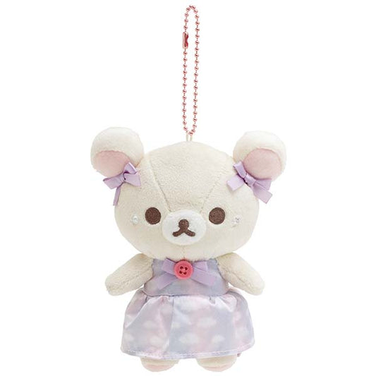 Rilakkuma - Curly Cotton Candy in the Sky Korilakkuma Keychain Plush