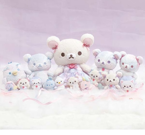 Rilakkuma - Curly Cotton Candy in the Sky Korilakkuma Keychain Plush