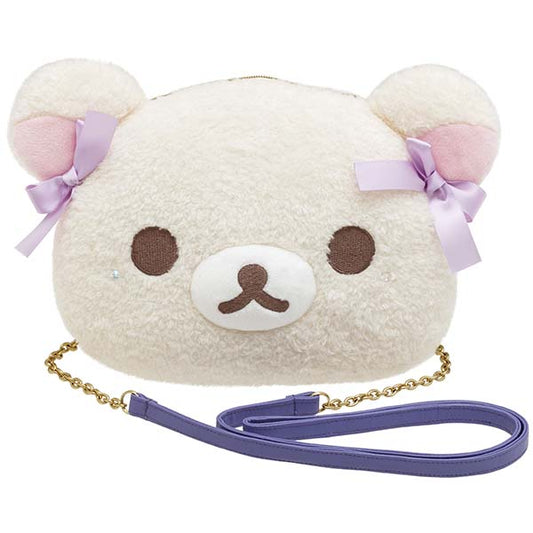 Rilakkuma - Curly Cotton Candy in the Sky Korilakkuma Plush Shoulder Pouch